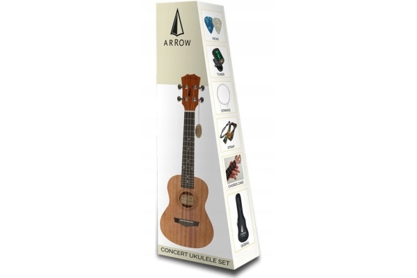 MH-10 Concert Mahogany Ukulele SET