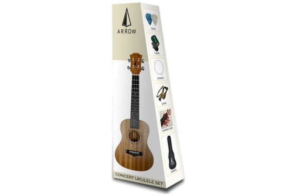 MH-10 Concert Sapele Ukulele SET