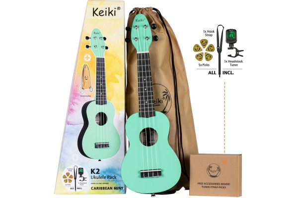 Ortega KEIKI K2 Series Ukulele Set 4 String 