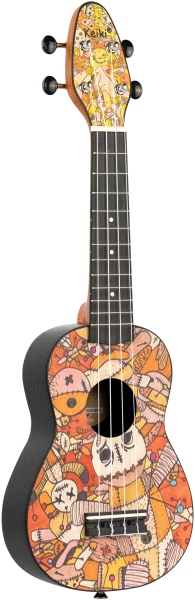 Ortega KEIKI Ukulele Set ''Voodoo Puppet
