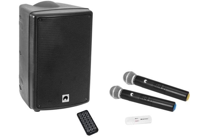 Set wireless de mână Omnitronic Set WAMS-08BT MK2 wireless PA system + UWM-2HH USB Wireless mic set