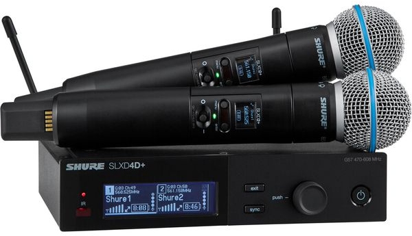 Shure SLXD24D+E/Beta58 Dual G65