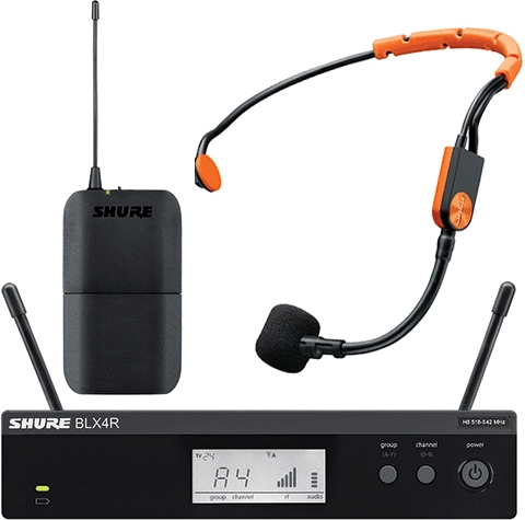 Set de microfon wireless digital de tip headset Shure BLX14R / SM31