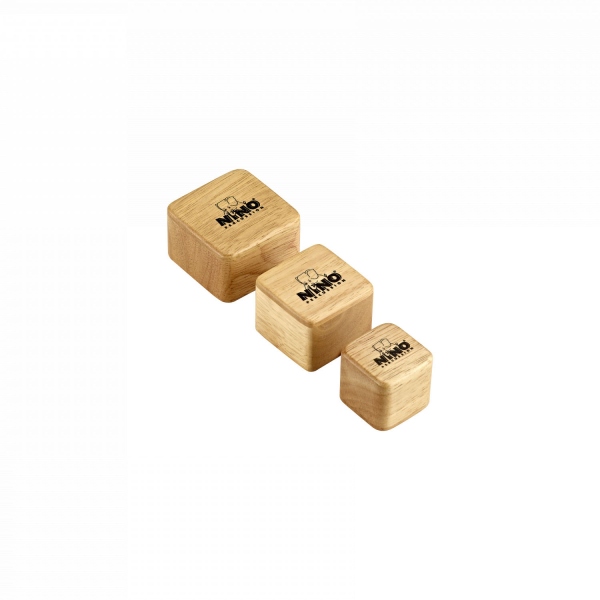Nino Percussion Wood Shaker - Square, 3 pcs. set