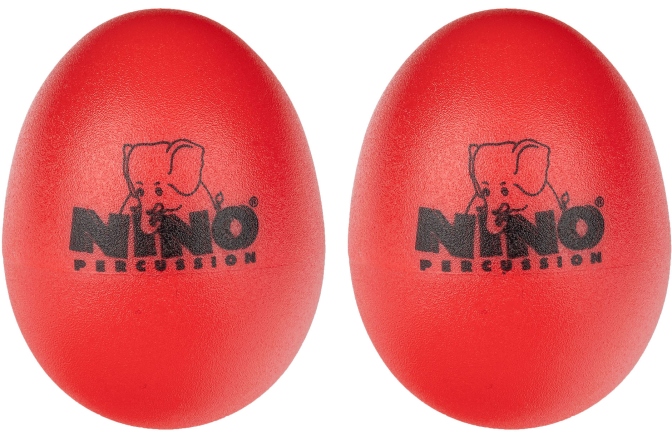 Shakere Nino Percussion Egg Shaker Pair - red