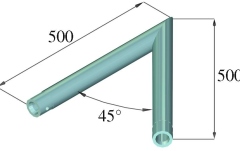 Siguranță Alutruss SINGLELOCK SPAC-19 QUICK-LOCK Corner 45°