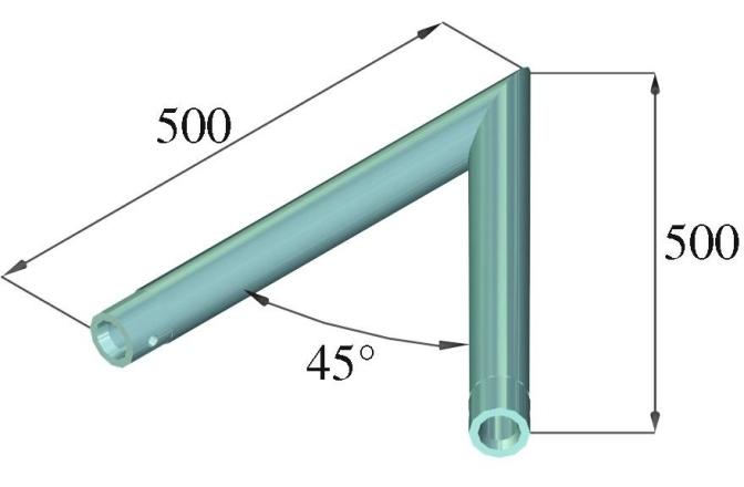 Siguranță Alutruss SINGLELOCK SPAC-19 QUICK-LOCK Corner 45°