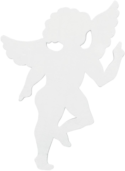 Europalms Silhouette Angel, white, 60cm