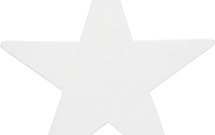 Siluetă stea Europalms Silhouette Star, white, 58cm