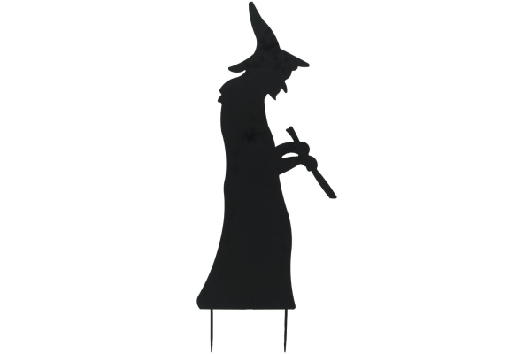 Silhouette Metal Witch with Spoon, 110cm Silhouette Metal Witch with Spoon, 110cm