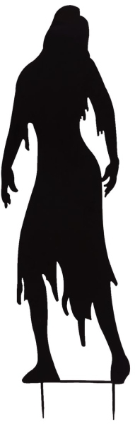 Europalms Silhouette Metal Zombie Woman, 135cm