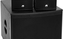 Sistem audio 2.1 Omnitronic Set MOLLY-12A Subwoofer active + 2x MOLLY-6 Top 8 Ohm, black