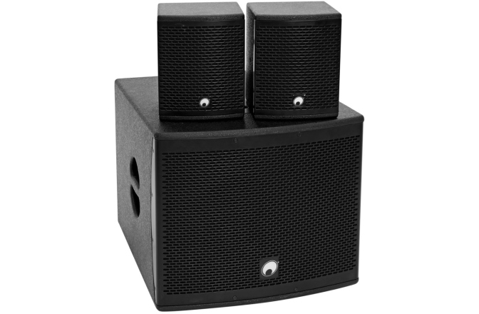 Sistem audio 2.1 Omnitronic Set MOLLY-12A Subwoofer active + 2x MOLLY-6 Top 8 Ohm, black