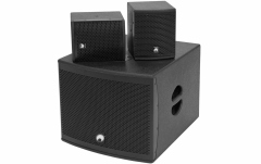Sistem audio 2.1 Omnitronic Set MOLLY-12A Subwoofer active + 2x MOLLY-6 Top 8 Ohm, black