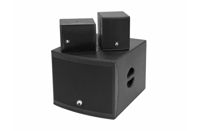 Sistem audio 2.1 Omnitronic Set MOLLY-12A Subwoofer active + 2x MOLLY-6 Top 8 Ohm, black