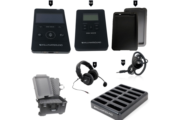 Williams AV 50-Person Portable Digi-Wave Interpretation System