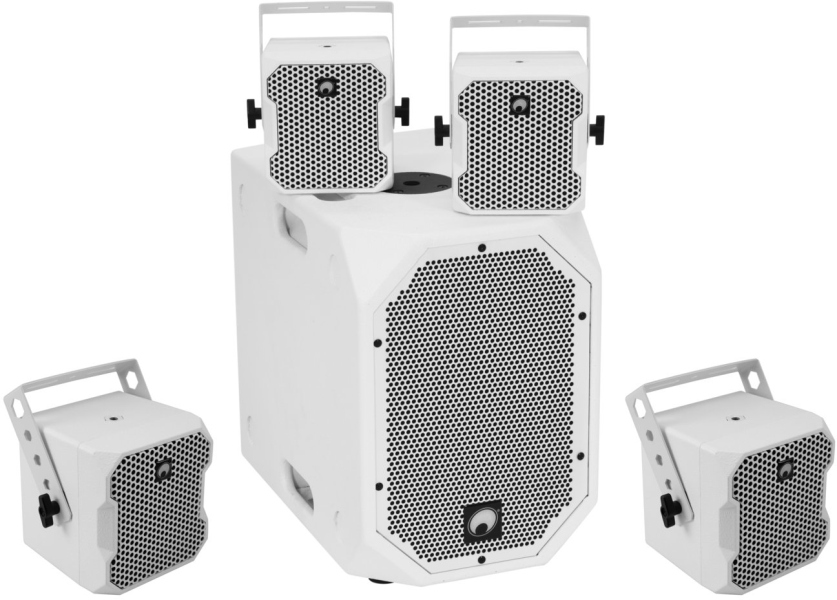 Omnitronic Set BOB-10A WH + 4 x BOB-4 WH