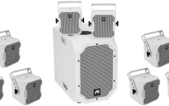 Sistem de Sonorizare Omnitronic Set BOB-10A WH + 8 x BOB-4 WH