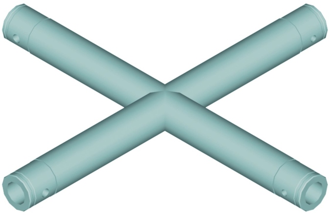 Sistem de truss în 1 punct Alutruss SINGLELOCK SPAC-S41 4-way Crosspiece 90° bk