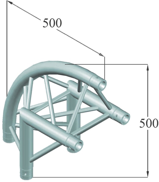 Alutruss TRILOCK 6082AC-24R 2-Way Corner 90°