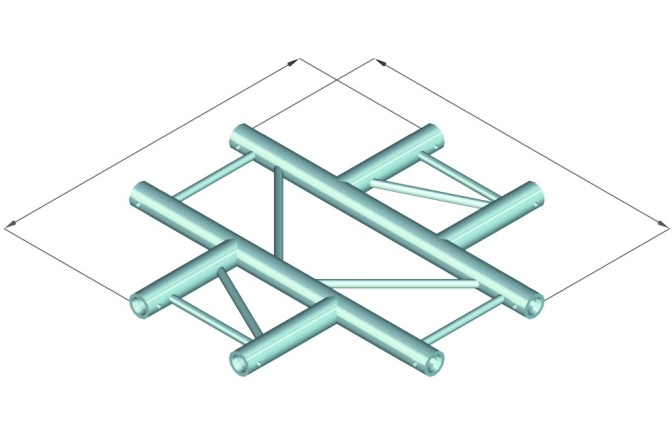 Sistem de truss în două puncte Alutruss BILOCK BQ2-PAC41H 4-way Cross Piece