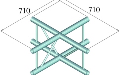 Sistem de truss în două puncte Alutruss BILOCK BQ2-PAC41V 4-way Cross Piece