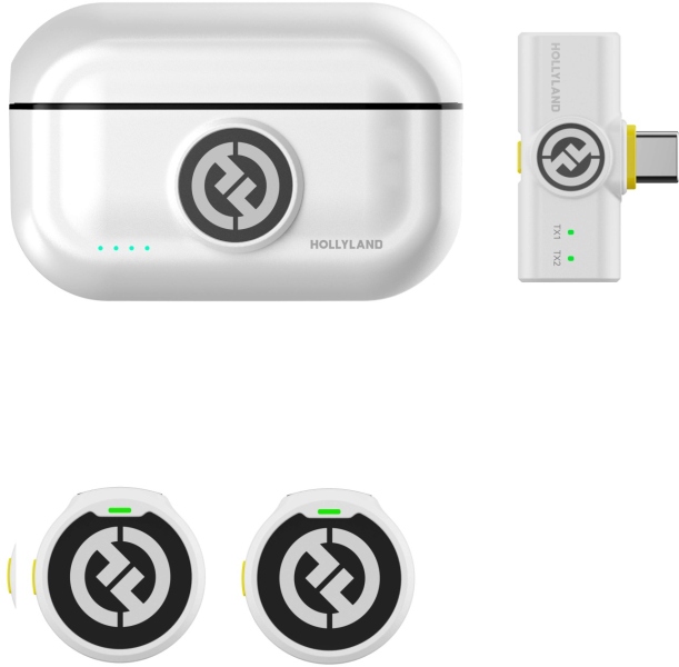 Hollyland LARK M2 with USB-C Plug - Duo - Ivory White