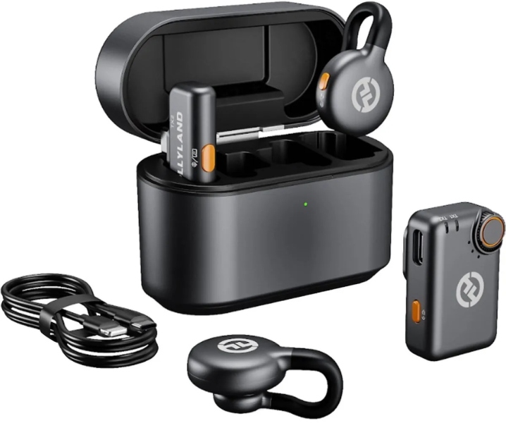 Hollyland LARK M2S Wireless Lavalier Microphone Combo Space Grey