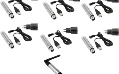Sistem wireless DMX Eurolite Set QuickDMX 1x transmitter + 6x AKKU receiver