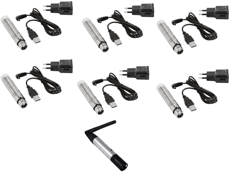 Eurolite Set QuickDMX 1x transmitter + 6x AKKU receiver