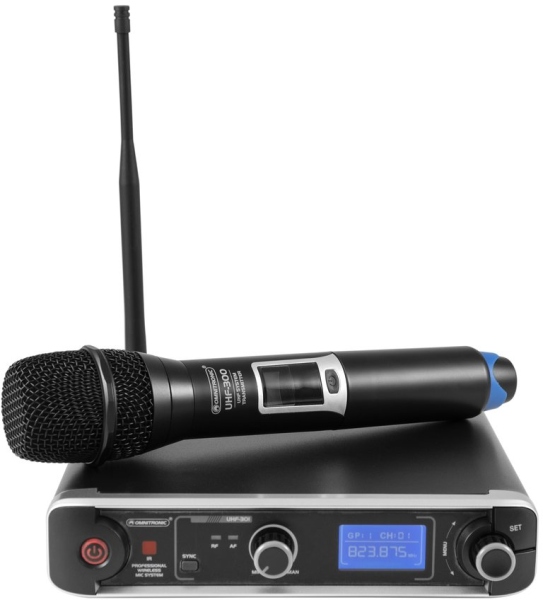 Omnitronic UHF-301 1-Channel Wireless Mic System 823-832/863-865MHz