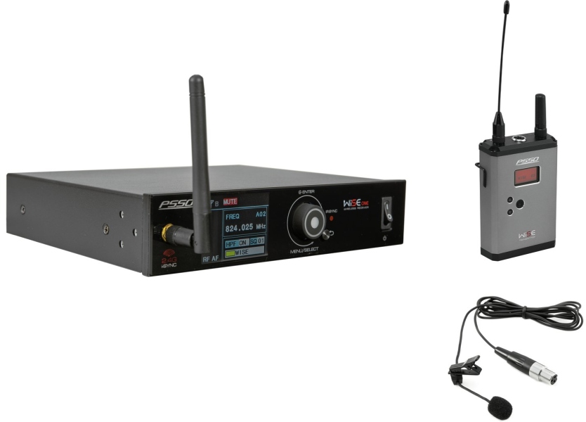 PSSO Set WISE ONE + BP + Lavalier 823-832/863-865MHz