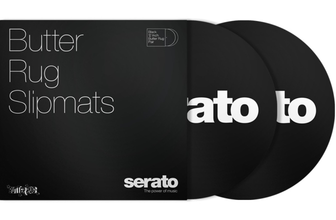 Slipmate-uri Serato Butter Rugs Slipmats Black