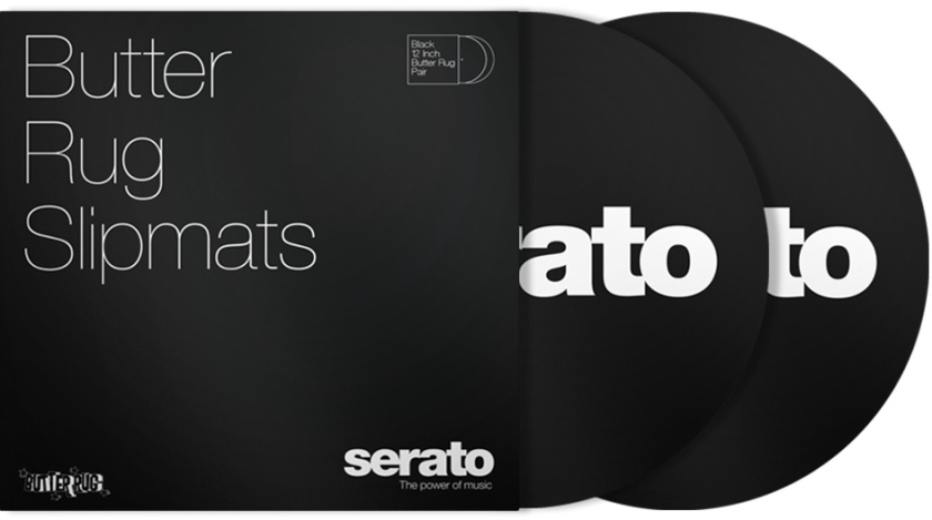 Serato Butter Rugs Slipmats Black