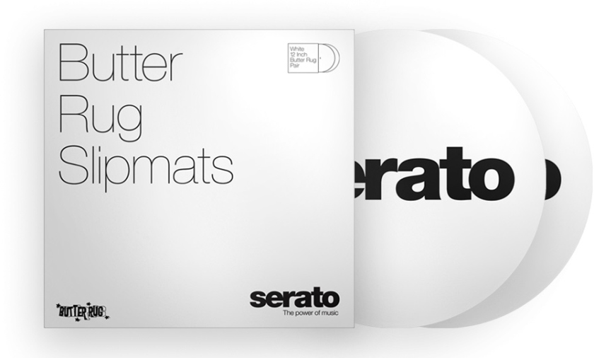 Serato Butter Rugs Slipmats White