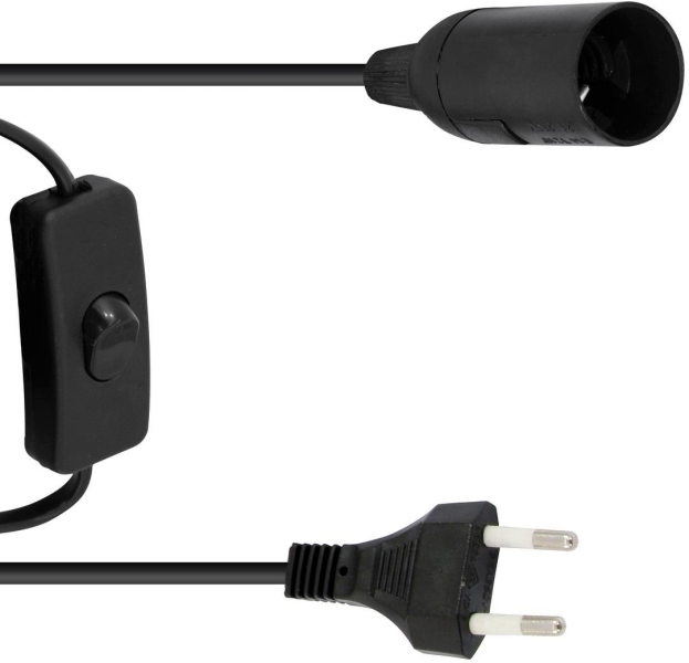 Eurolite E-27 Socket Power Cable, Plug, Switch