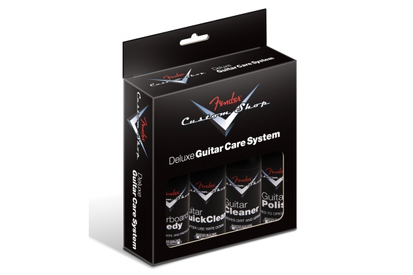 Custom Shop Deluxe Guitar Care System 4 Pack Black
