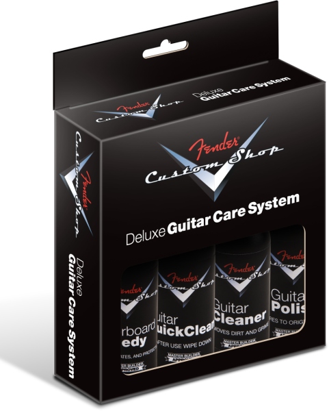 Fender Custom Shop Deluxe Guitar Care System 4 Pack Black