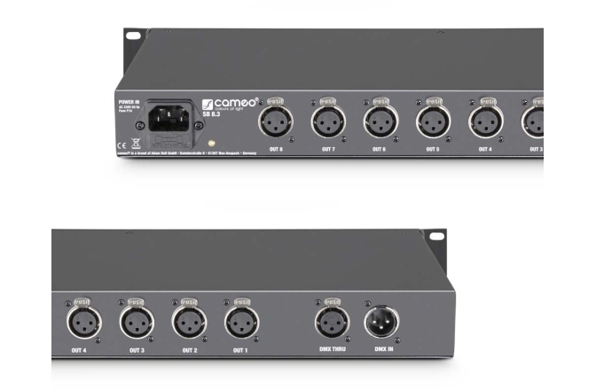 Splitter / booster DMX Cameo SB8.3