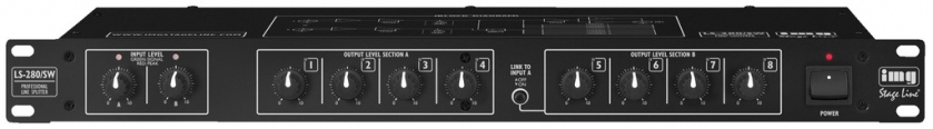 Splitter de semnal audio Stage Line LS-280/SW