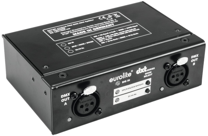 Splitter Dmx Eurolite DXT-SP 1in/2out PRO DMX RDM Splitter