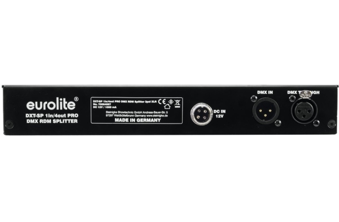 Splitter DMX Eurolite DXT-SP 1in/4out PRO DMX RDM Splitter