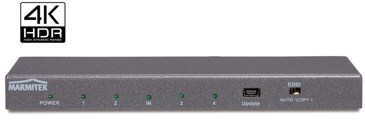 Splitter HDMI cu 4K60 (4:4:4) si suport UHD Split 614 UHD 2.0 cu 1 intrare / 4 ie?iri