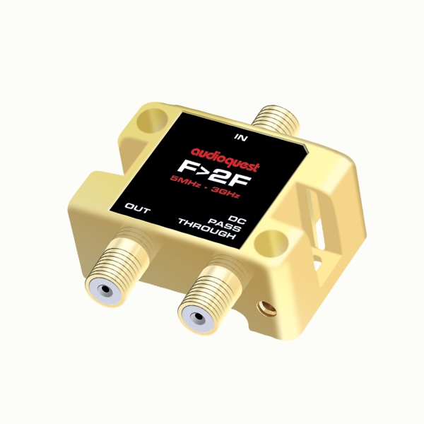 Audioquest F to 2F 75Ω Splitter, 1 IN - 2 OUT