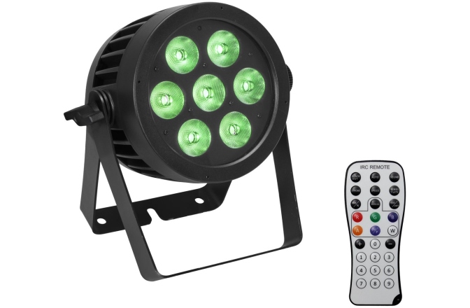 Spot de Exterior cu 7 x LED RGBW Eurolite LED IP PAR 7x8W QCL spot