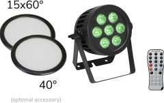 Spot de Exterior cu 7 x LED RGBW Eurolite LED IP PAR 7x8W QCL spot