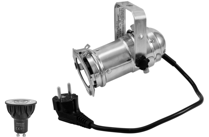 Spot PAR-16 Eurolite Set PAR-16 Spot sil + LED 1800-3000K warm