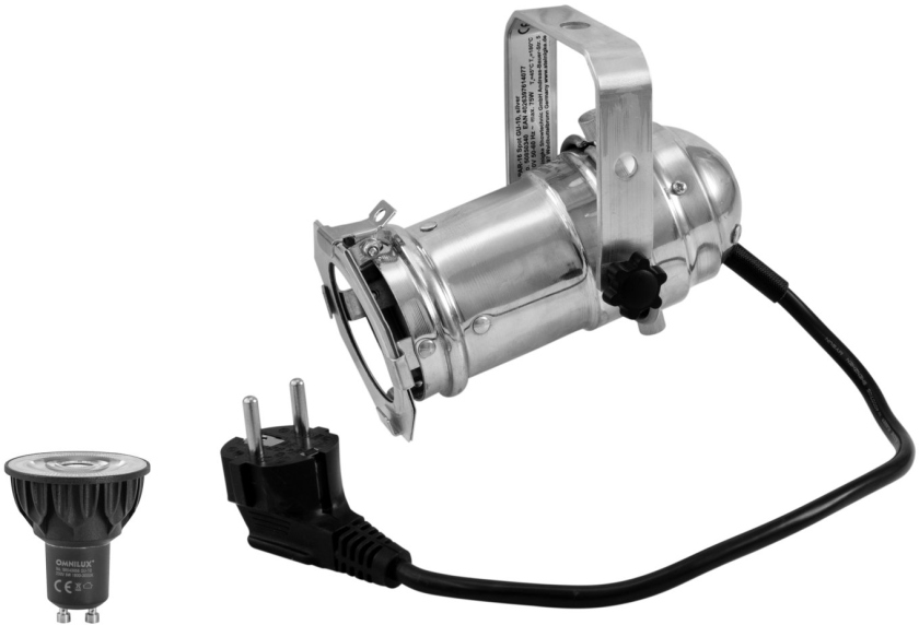 Eurolite Set PAR-16 Spot sil + LED 1800-3000K warm
