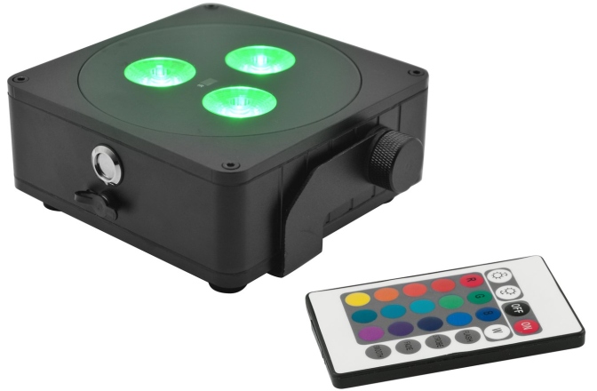 Spot Plat LED RGBW Eurolite AKKU IP Flat Light 3 bl