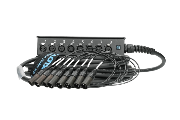 StraightLink 8/0 XLR 3p8-channel - single ground - 25 m